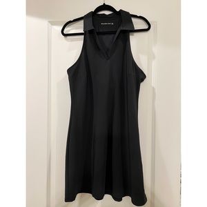 Abercrombie & Fitch Traveler Polo Mini Dress in Black - Size Large